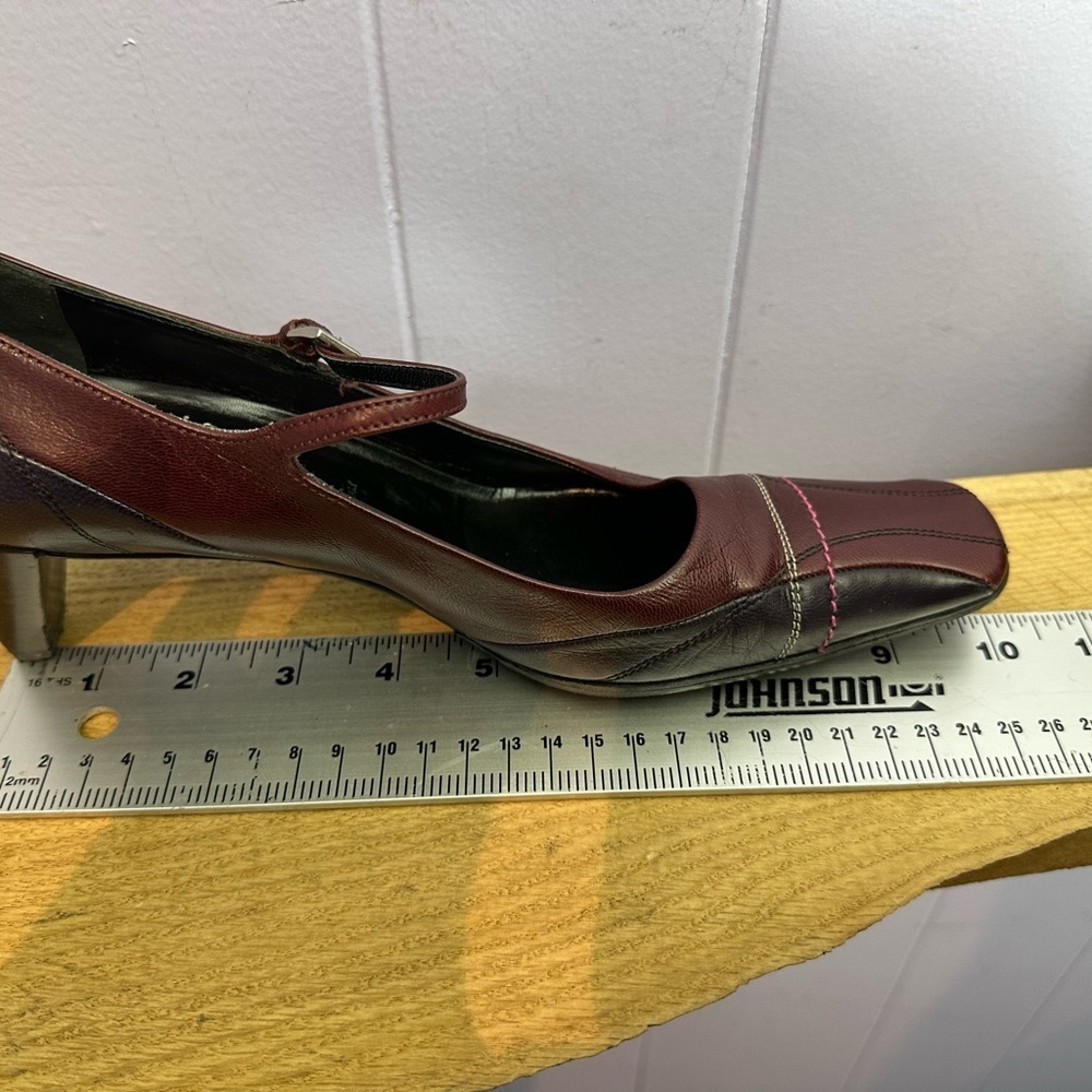 Prada Burgundy Mary Jane Heels - Picture 10 of 11